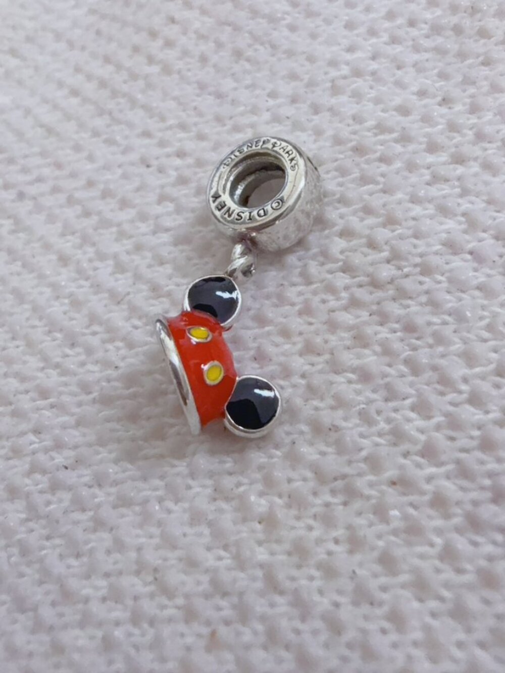 Disney Mickey Ear Hat Dangle Charm For Pandora Bracelet or Necklace